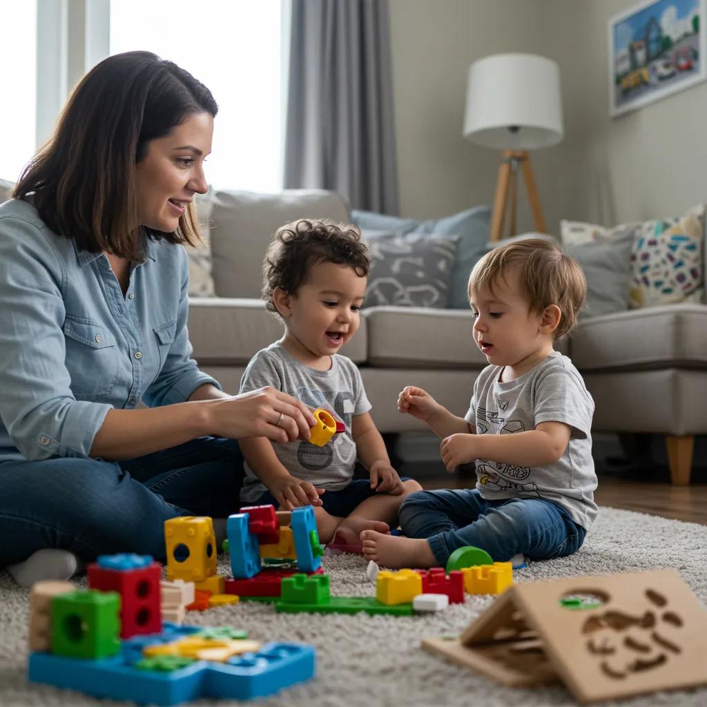 Parent engaging in ABA therapy with child at home, highlighting the importance of caregiver involvement